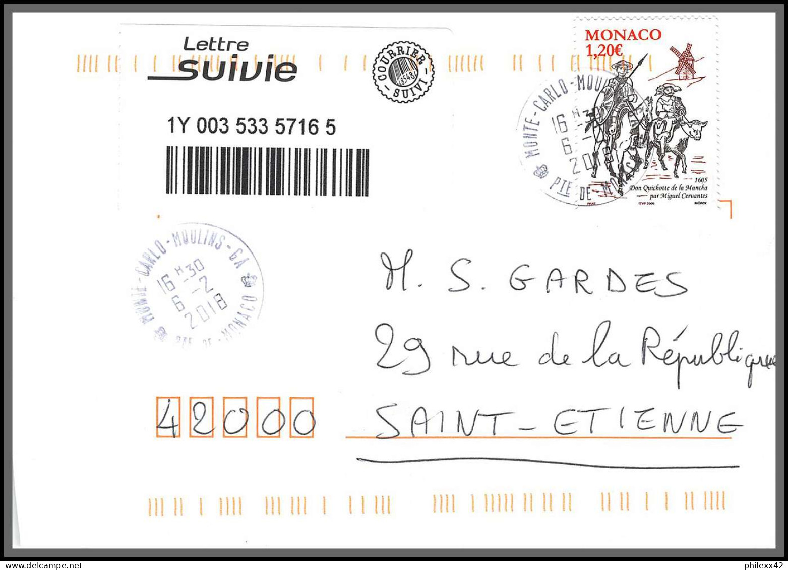 95903 - Lot De 15 Courriers Lettres Enveloppes De L'année 2018 Divers Affranchissements En EUROS - Lettres & Documents