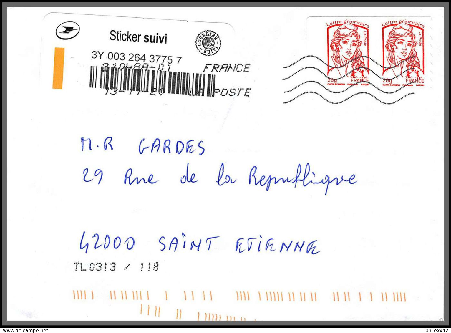 95812 - lot de 98 courriers lettres enveloppes période du second confinement COVID 30 octobre au 15 decembre 2020 