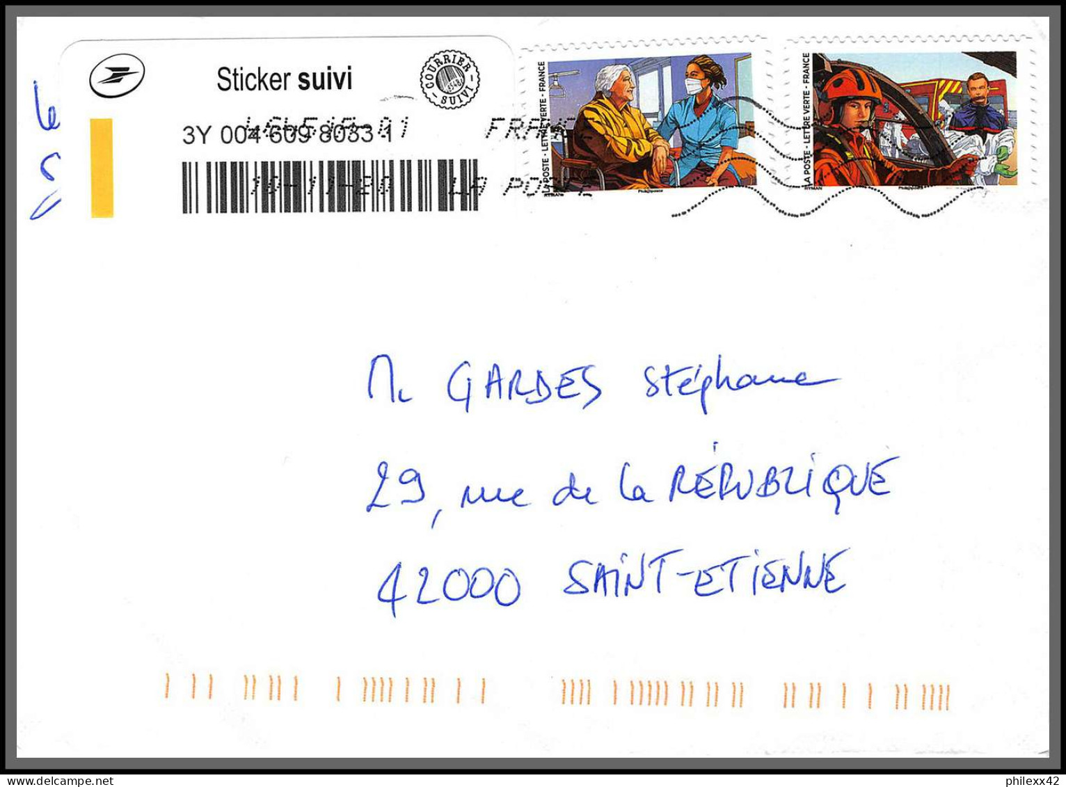 95812 - lot de 98 courriers lettres enveloppes période du second confinement COVID 30 octobre au 15 decembre 2020 