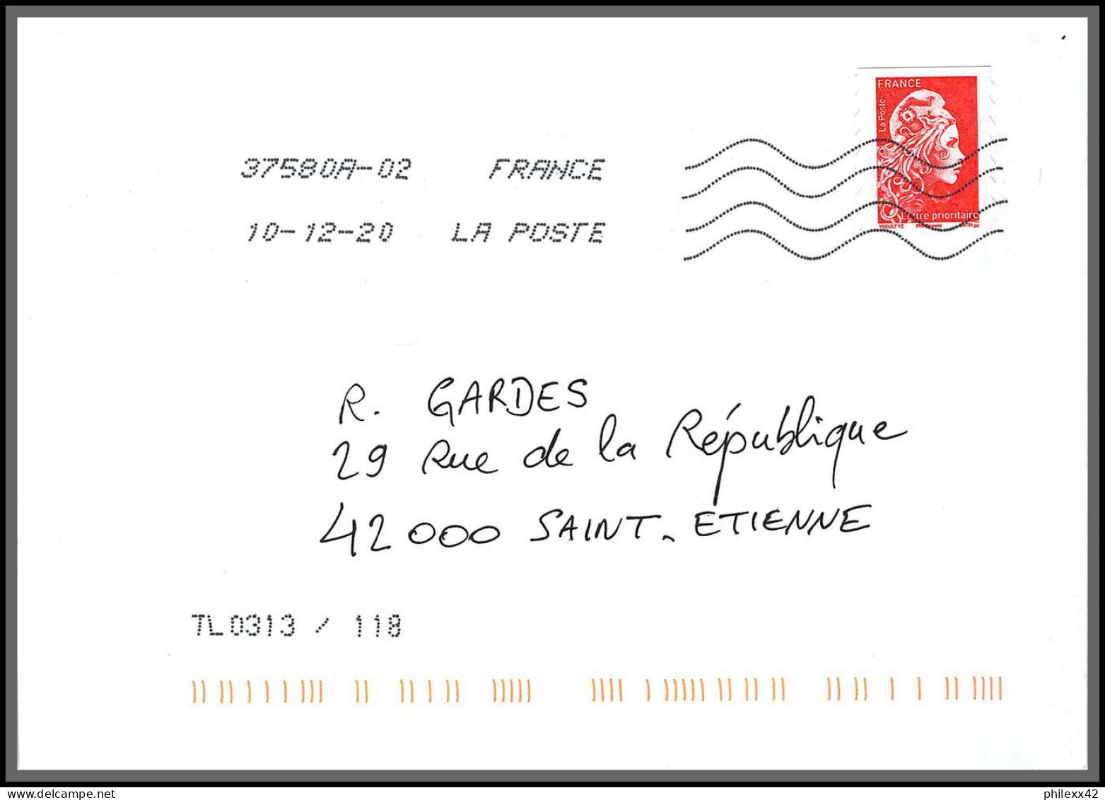 95812 - lot de 98 courriers lettres enveloppes période du second confinement COVID 30 octobre au 15 decembre 2020 