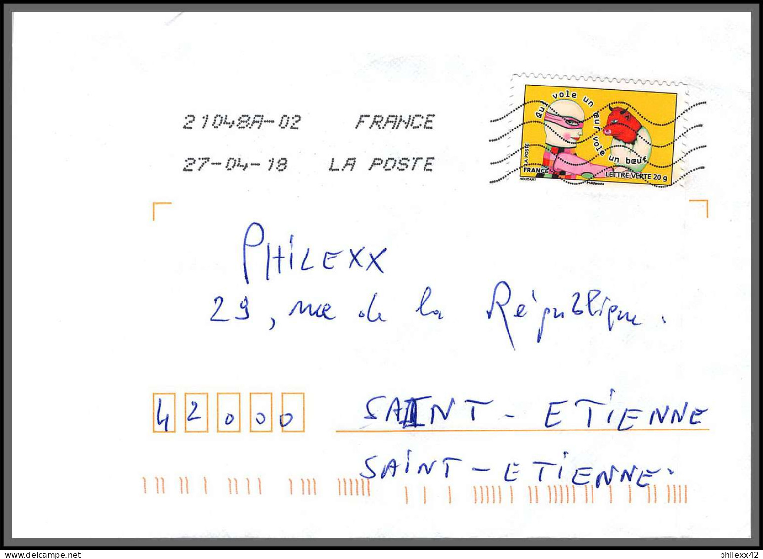 95906 - Lot De 15 Courriers Lettres Enveloppes De L'année 2018 Divers Affranchissements En EUROS - Storia Postale