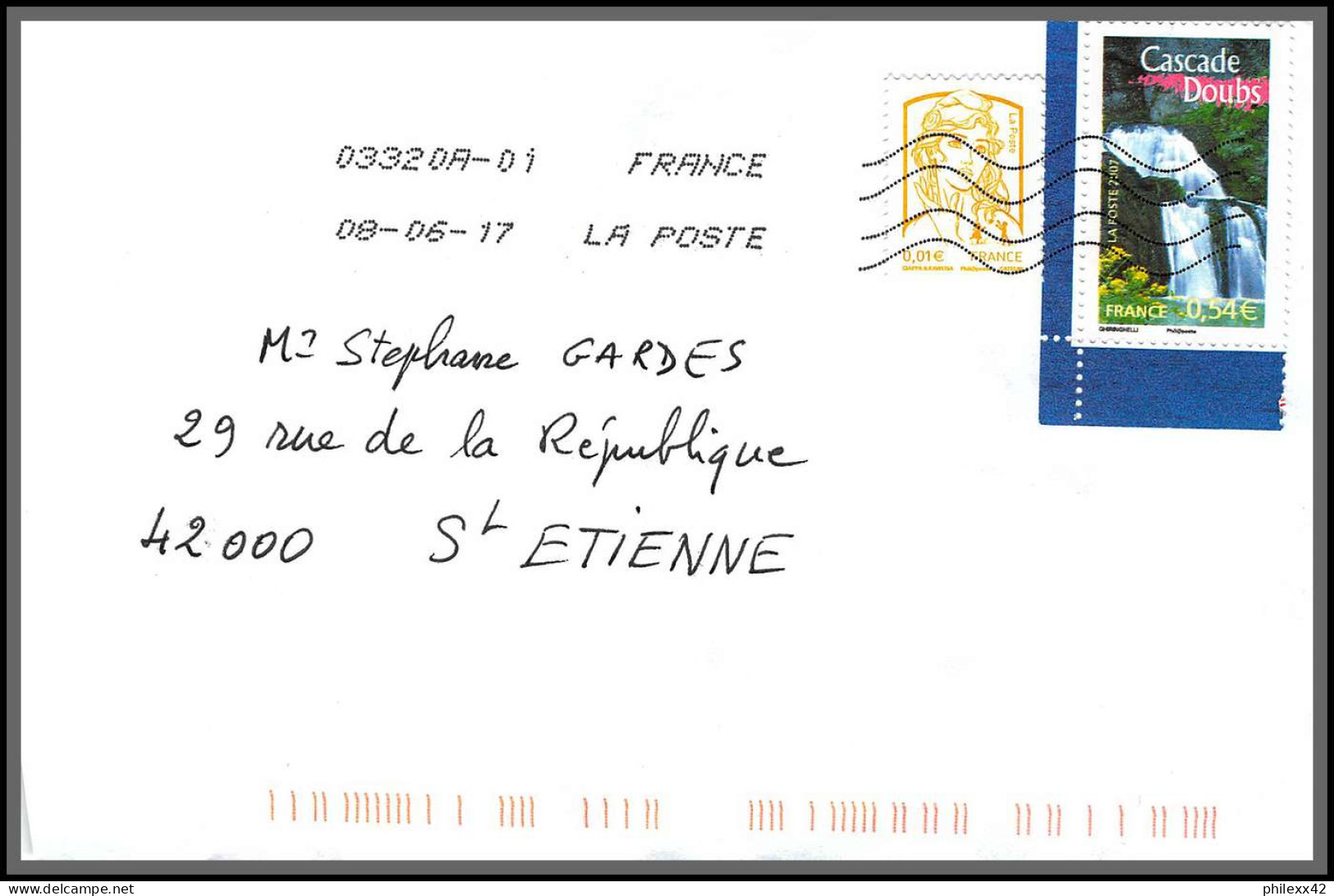 95916 - Lot De 15 Courriers Lettres Enveloppes De L'année 2017 Divers Affranchissements En EUROS - Brieven En Documenten
