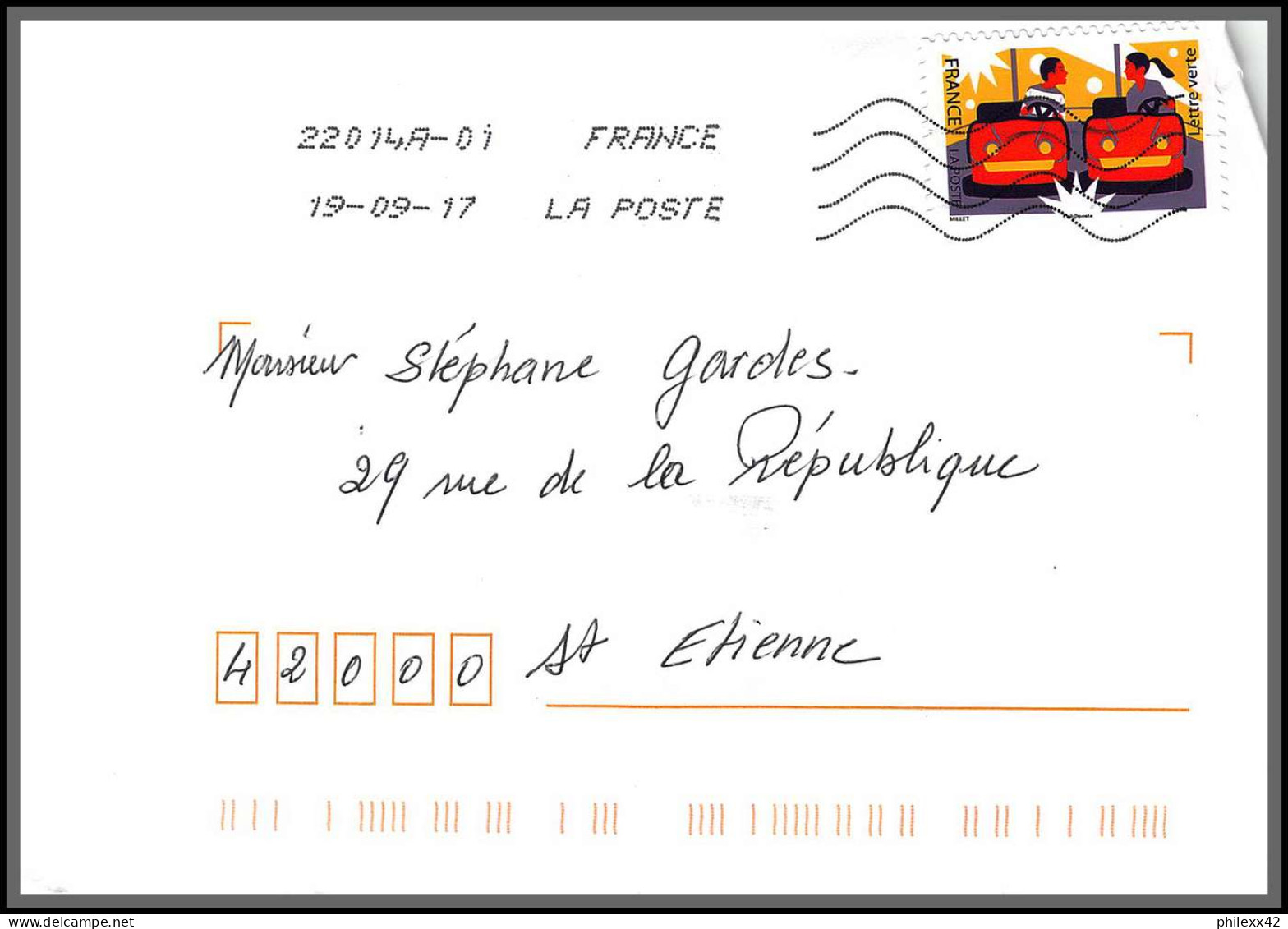 95920 - Lot De 15 Courriers Lettres Enveloppes De L'année 2017 Divers Affranchissements En EUROS - Covers & Documents