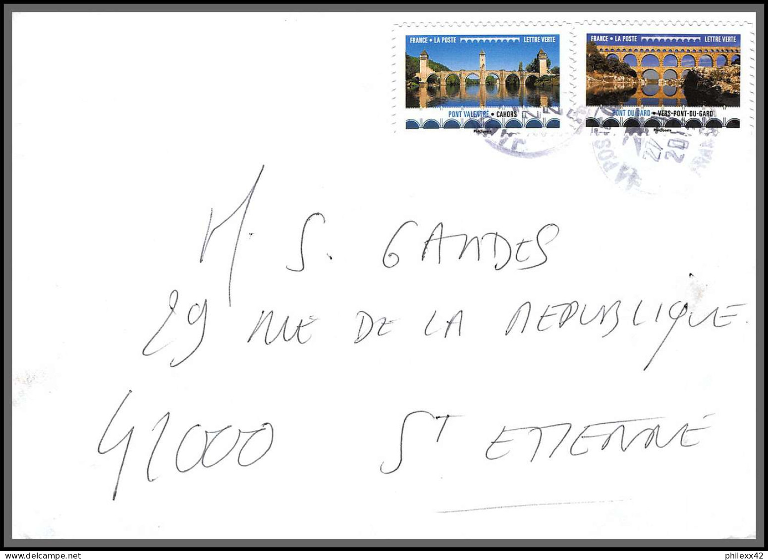 95918 - Lot De 15 Courriers Lettres Enveloppes De L'année 2017 Divers Affranchissements En EUROS - Brieven En Documenten