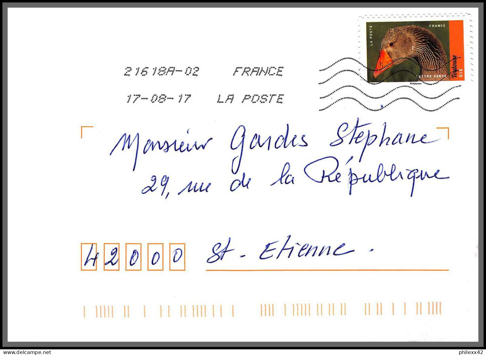 95918 - Lot De 15 Courriers Lettres Enveloppes De L'année 2017 Divers Affranchissements En EUROS - Storia Postale