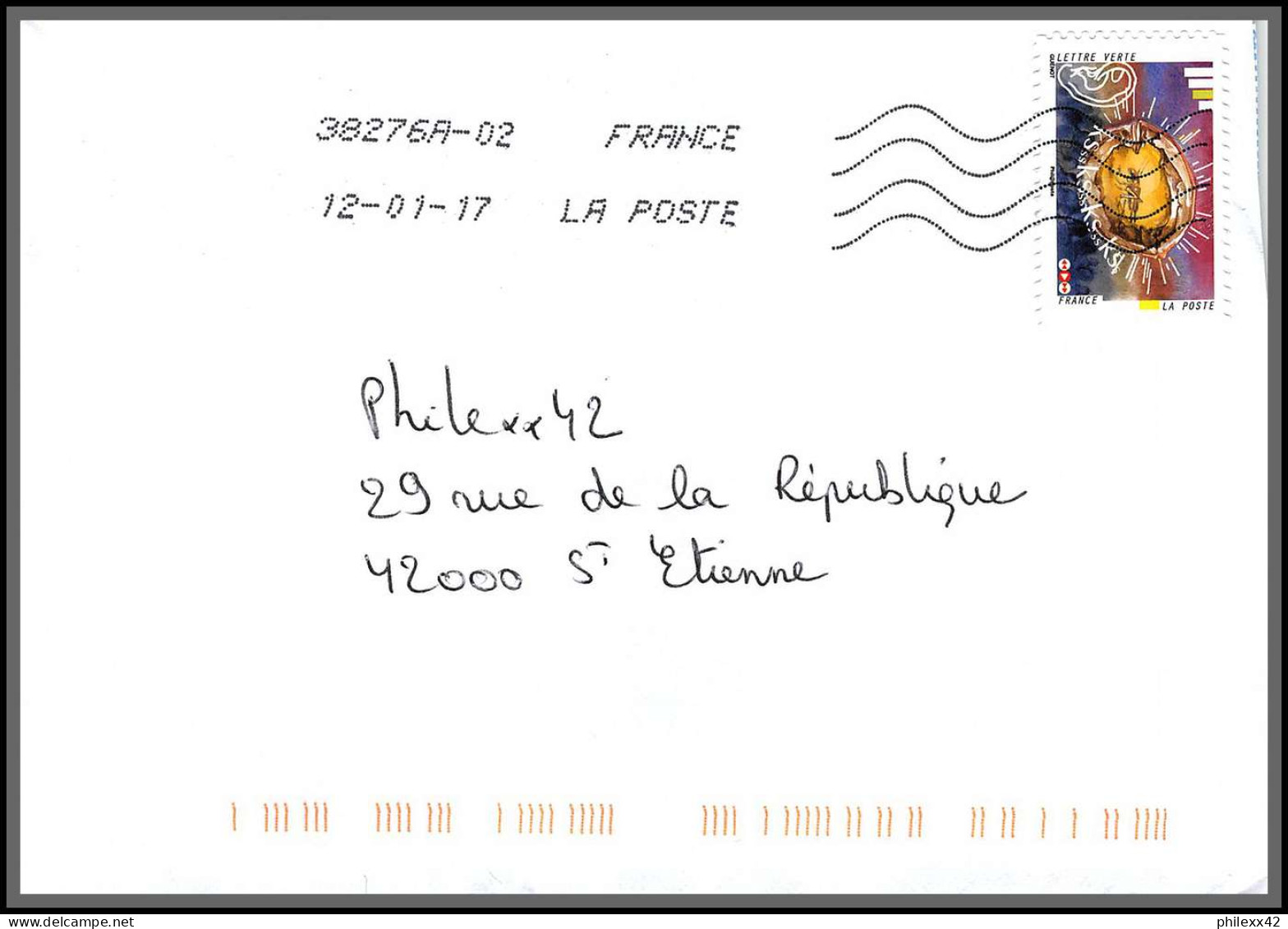 95921 - Lot De 15 Courriers Lettres Enveloppes De L'année 2017 Divers Affranchissements En EUROS - Briefe U. Dokumente