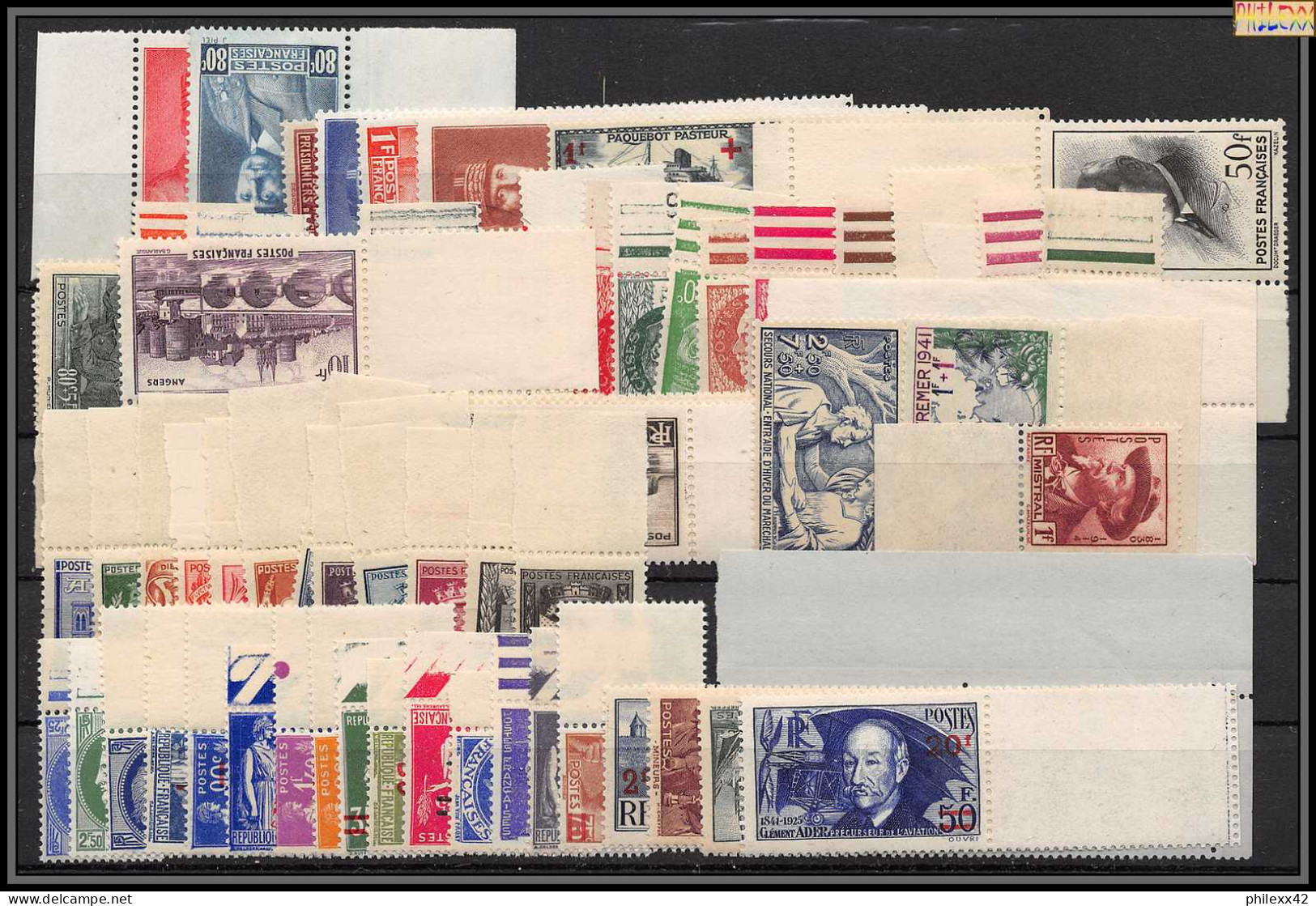 1941 Année Complète Neufs ** Cote 177 Euros PARFAIT état TTB BORD DE FEUILLE - 1940-1949