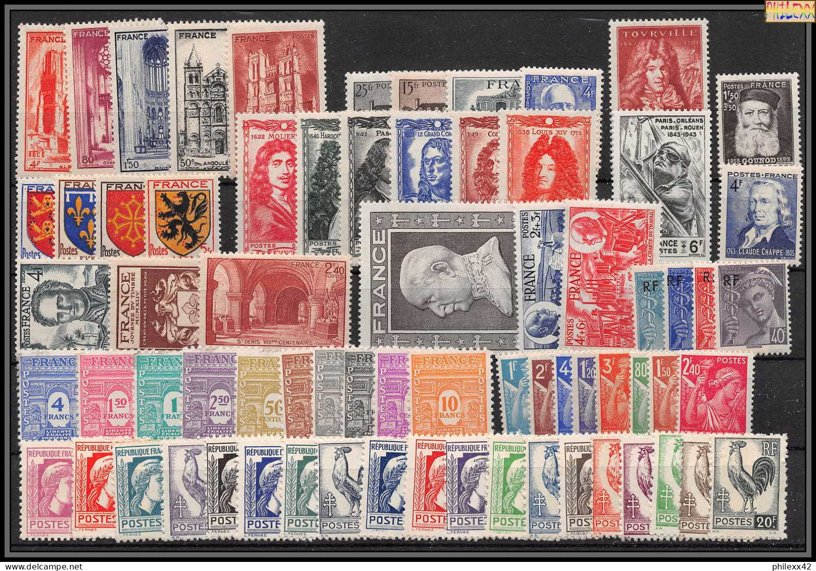 1944 Année Complète Neufs ** Cote 105 Euros PARFAIT état TTB - 1940-1949