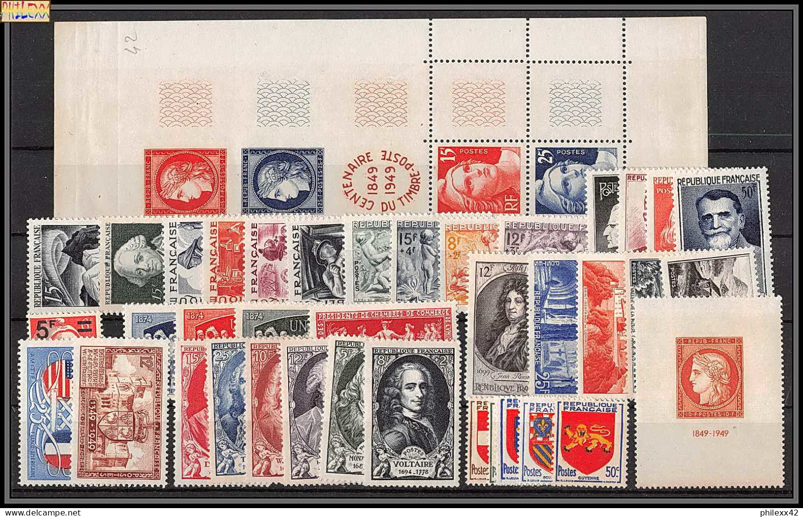 1949 Année Complète Neufs ** Cote 175 Euros PARFAIT état TTB - 1940-1949