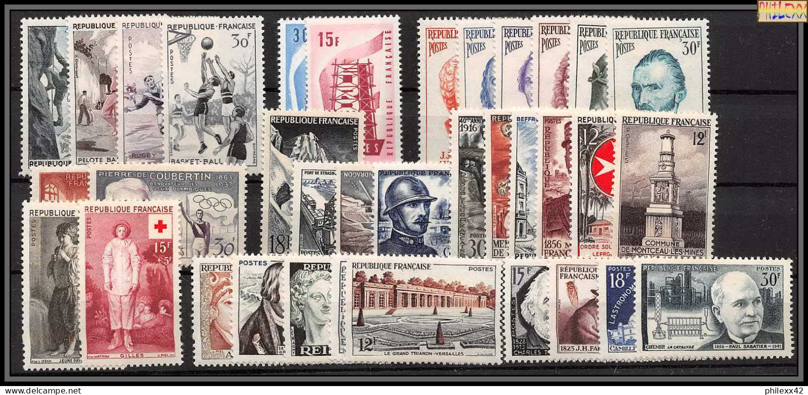 1956 Année Complète Neufs ** Cote 115 Euros PARFAIT état TTB Sans Célébérités 1066/1071 - 1950-1959