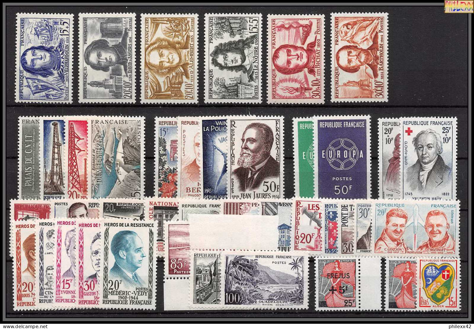 1959 Année Complète Neufs ** Cote 79 Euros PARFAIT état TTB - 1950-1959