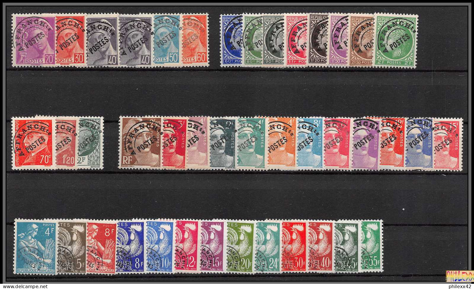 Collection Lot - Préoblitérés Preos Complet N° 78 / 118 (1940 - 1959) Neufs ** PARFAIT état TTB Voir Description - Autres & Non Classés