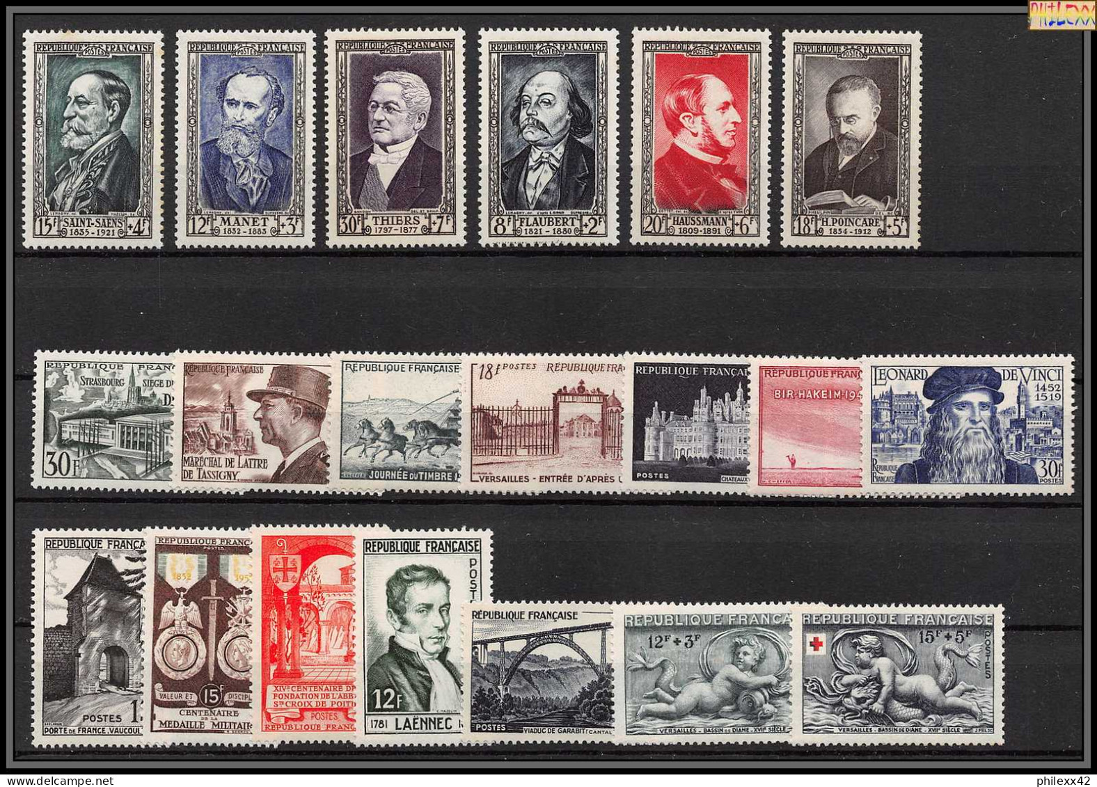 Collection Lot FRANCE COMPLET 1940 / 1969 cote 3123 euros neuf ** mnh parfait état TOP qualité voir description