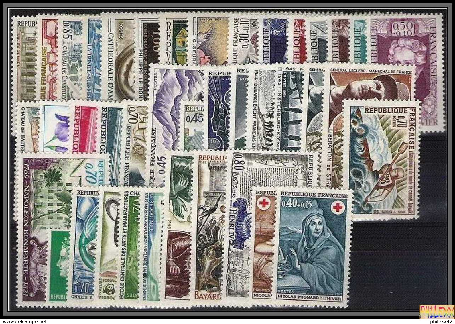 Collection Lot FRANCE COMPLET 1940 / 1969 cote 3123 euros neuf ** mnh parfait état TOP qualité voir description