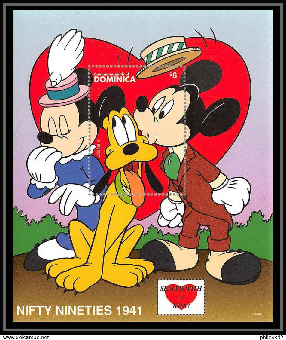 80069 Mi N°327/326 Dominique Dominica Minnie Loves Mickey Disney Bloc (BF) Neuf ** MNH 1997 - Dominique (1978-...)