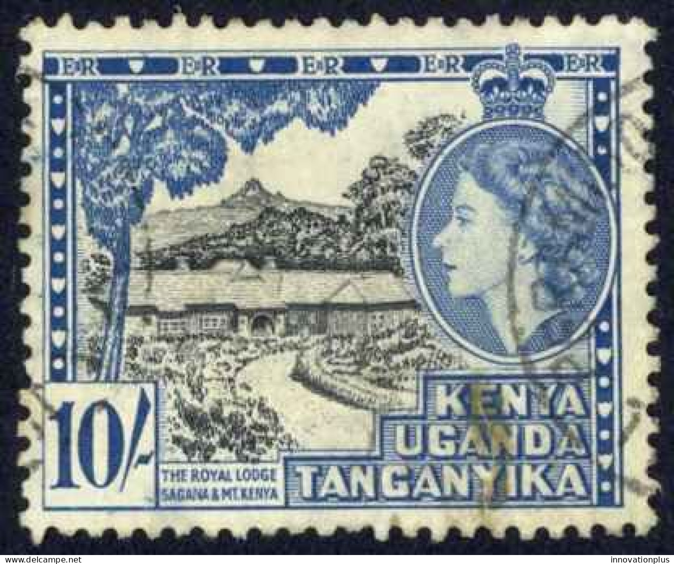 Kenya, Uganda, Tanzania Sc# 116 Used (a) 1954-1959 Royal Lodge, Sagana - Kenya, Ouganda & Tanzanie