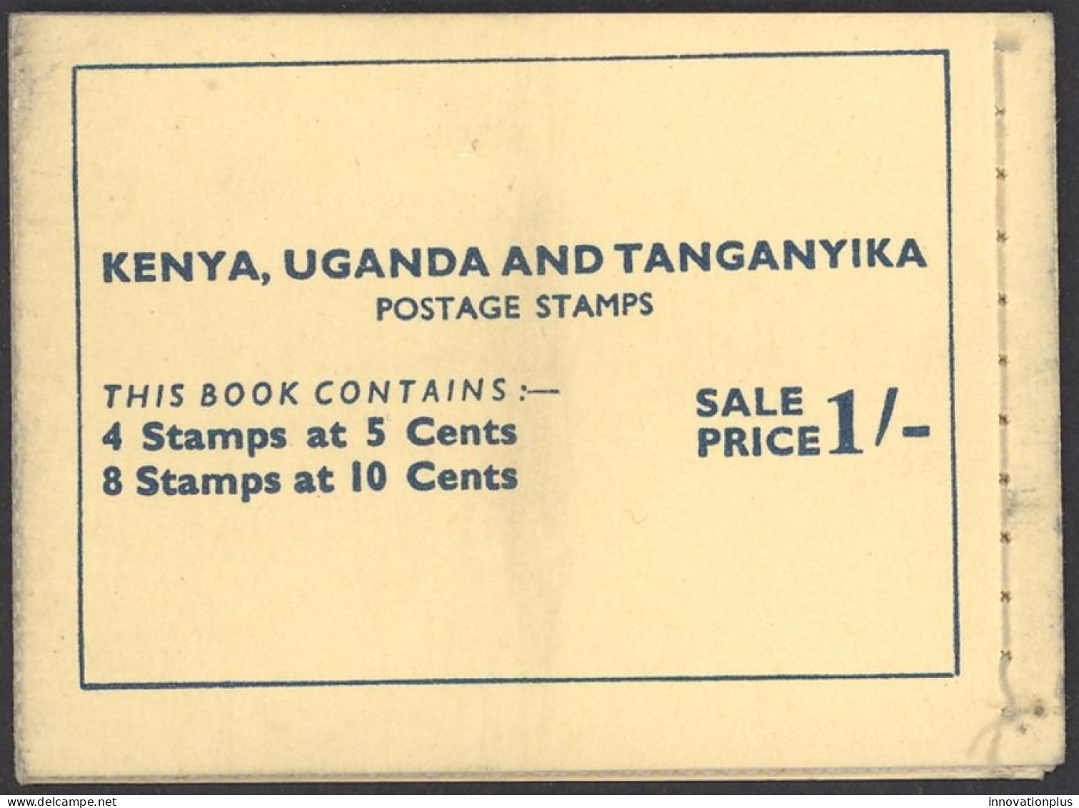 Kenya, Uganda, Tanzania Sc# 103a,104aX2 Booklet 1954-1959 5c-10c Definitives - Kenya, Oeganda & Tanzania