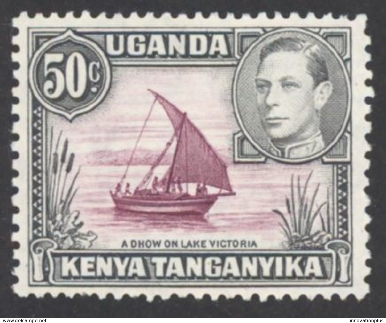 Kenya, Uganda, Tanzania Sc# 79a MH Perf 13X11½  1949 50c Definitives - Kenya, Oeganda & Tanzania