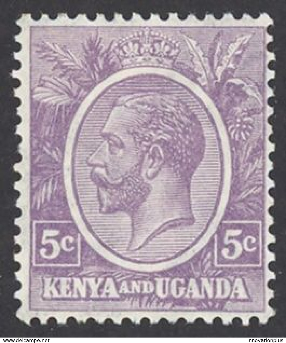 Kenya, Uganda, Tanzania Sc# 19 MH 1922-1927 5c Violet King George V - Kenya, Uganda & Tanzania