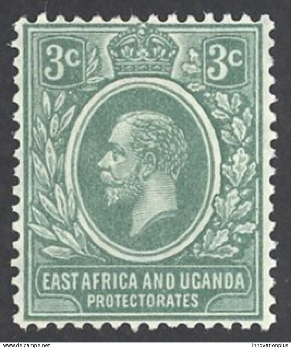 Kenya, Uganda, Tanzania Sc# 2 MH 1921 3c King George V - Kenya, Oeganda & Tanzania