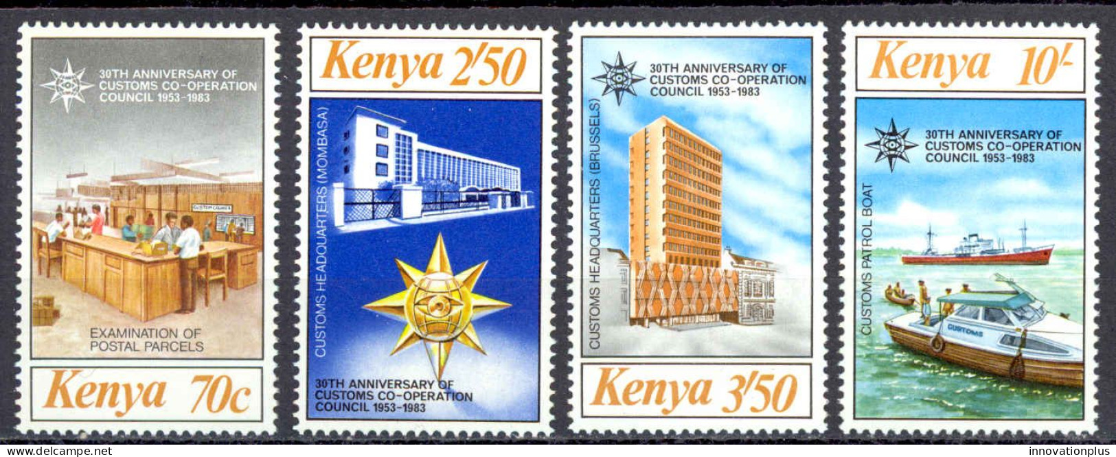 Kenya Sc# 262-265 MNH 1983 Customs Cooperation Council 30th - Kenya (1963-...)