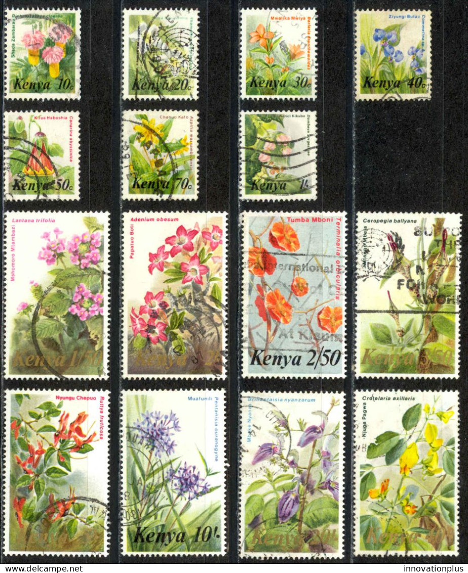 Kenya Sc# 247-261 Used 1983 Flowers - Kenya (1963-...)
