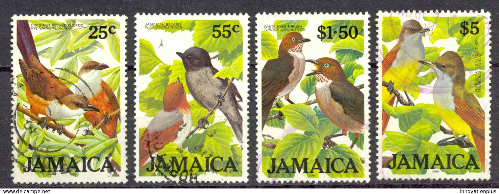 Jamaica Sc# 616-619 Used 1986 Birds - Jamaica (1962-...)