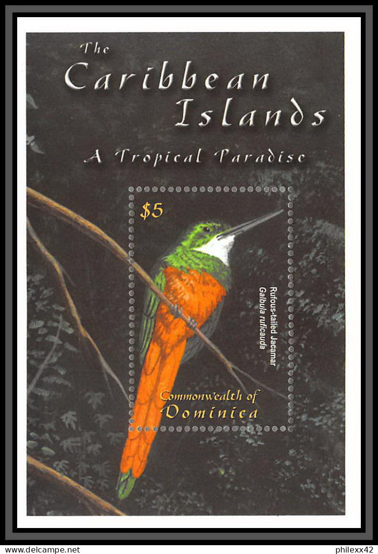 80805 Dominica Dominique Yt N°434 TB Neuf ** MNH Oiseaux Birds Bird Rufous-tailed Jacamar 2001 Galbulidés - Colecciones & Series