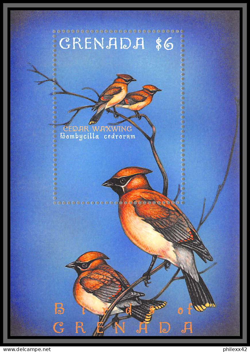 80812 Grenada Yt N°530 TB Neuf ** MNH Oiseaux Birds Bird Cedar Waxwing Jaseur Bombycilla 2000 - Konvolute & Serien