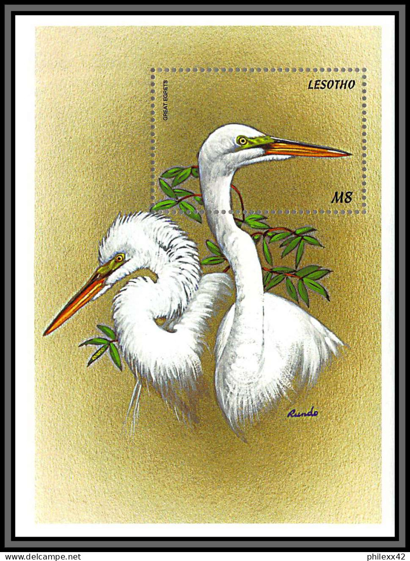 80843 Lesotho Mi N°146 TB Neuf ** MNH Oiseaux Birds Bird Great Egret Grande Aigrette 1999 - Lesotho (1966-...)