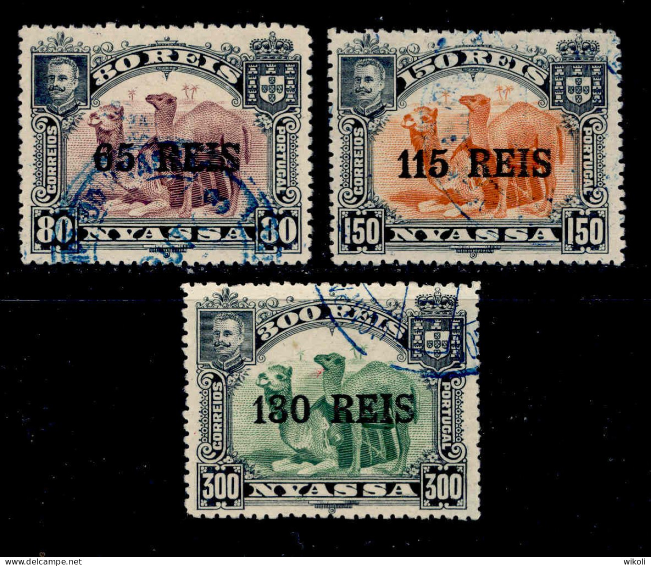 ! ! Nyassa - 1903 King Carlos (Complete Set) - Af. 40 To 42 - Used - Nyassaland