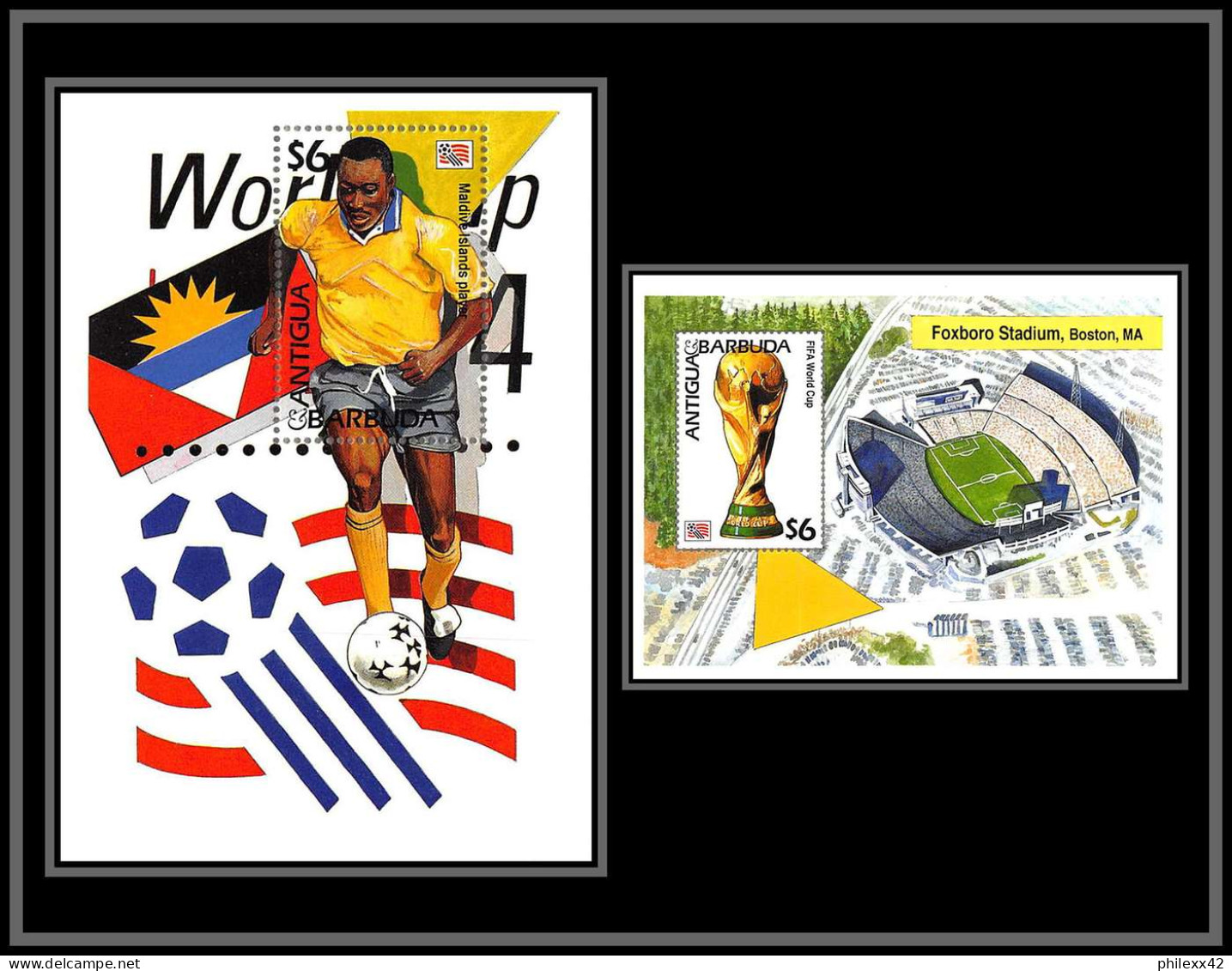 81204 Antigua & Barbuda Y&t N°296/297 Fifa Maldives World Cup Coupe Du Monde Usa 1994 TB Neuf ** MNH Football Soccer - 1994 – Estados Unidos