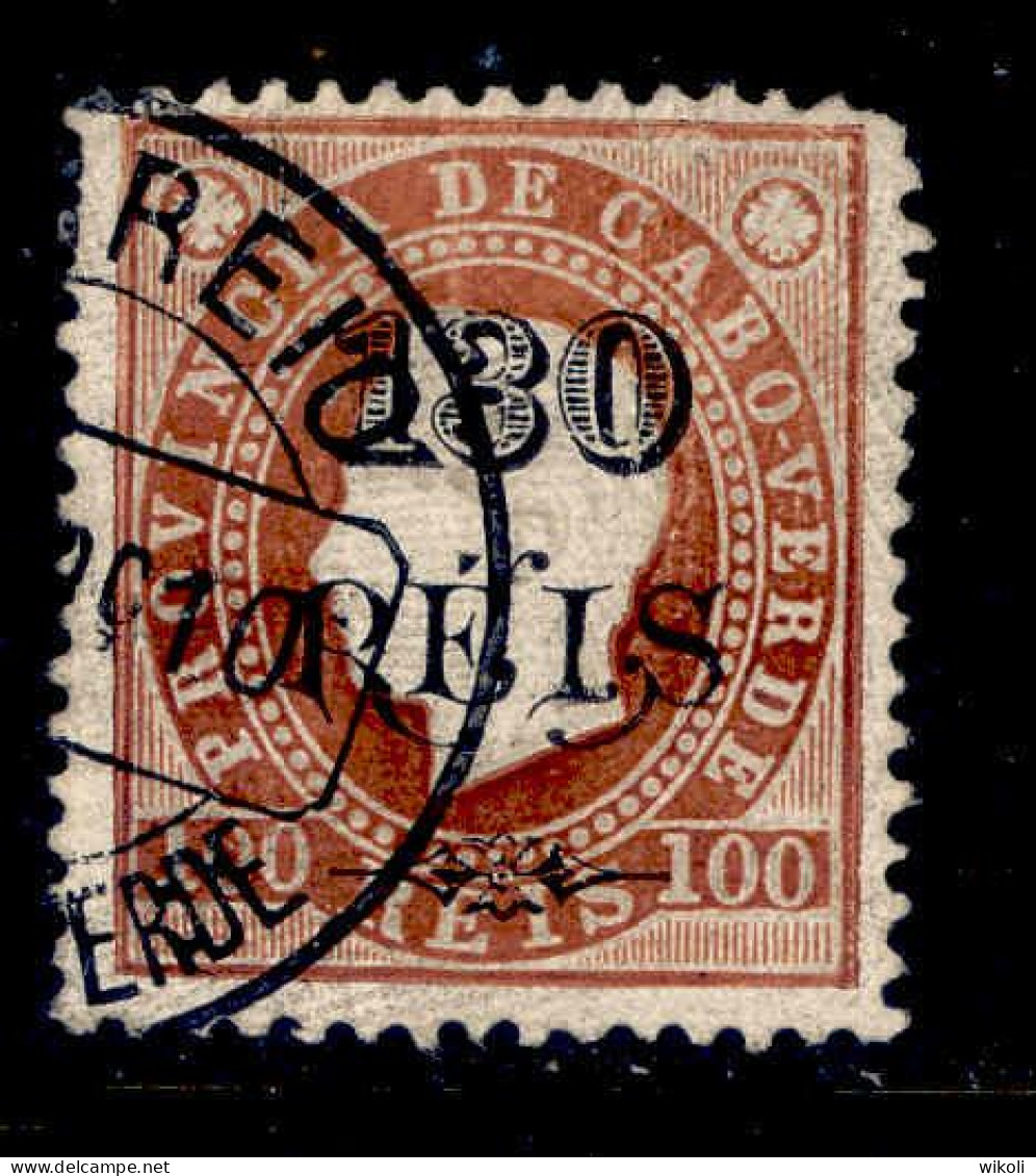 ! ! Cabo Verde - 1902 D. Luis 130 R - Af. 58 - Used - Cape Verde