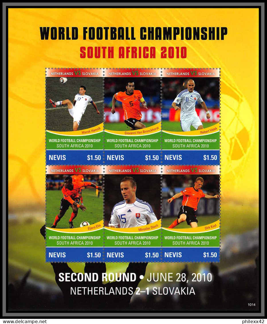81212c Nevis Mi N°2501/2506 Nederlands Slovakia World Cup Coupe Du Monde South Africa 2010 TB ** MNH Football Soccer - 2010 – South Africa