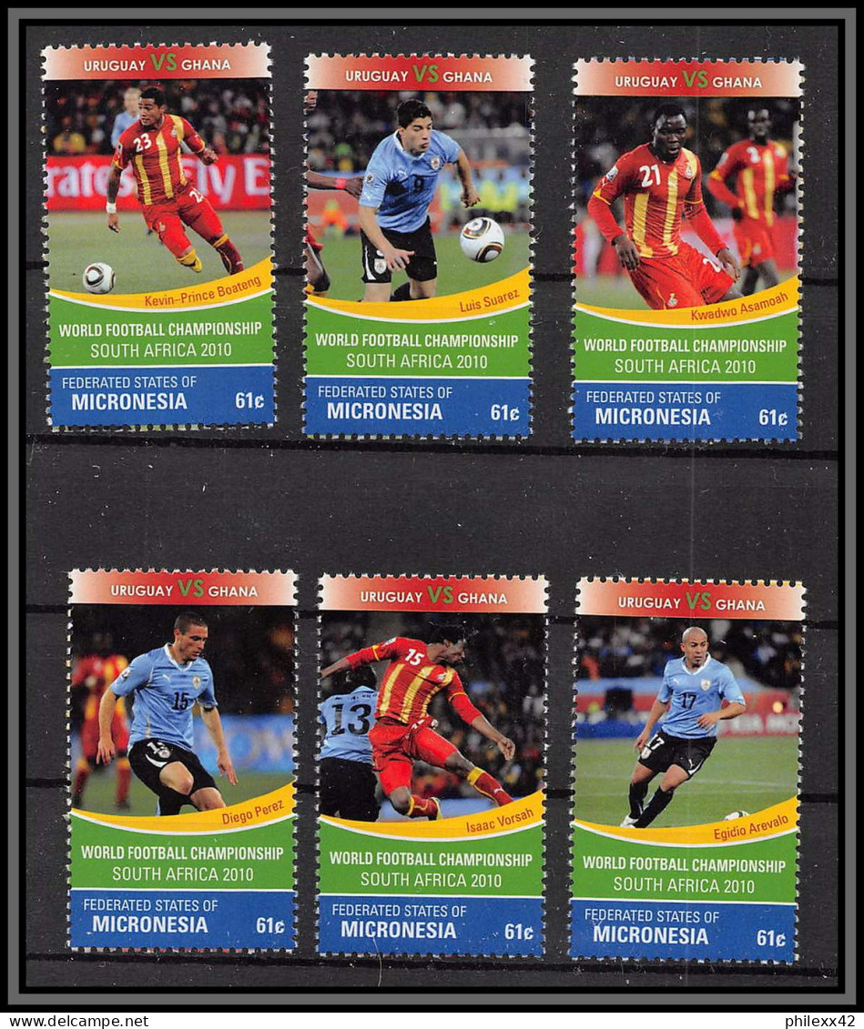 81215a Micronesie Micronesia Mi N°2157/2162 Uruguay Ghana World Cup South Africa 2010 TB Neuf ** MNH Football Soccer - 2010 – Afrique Du Sud