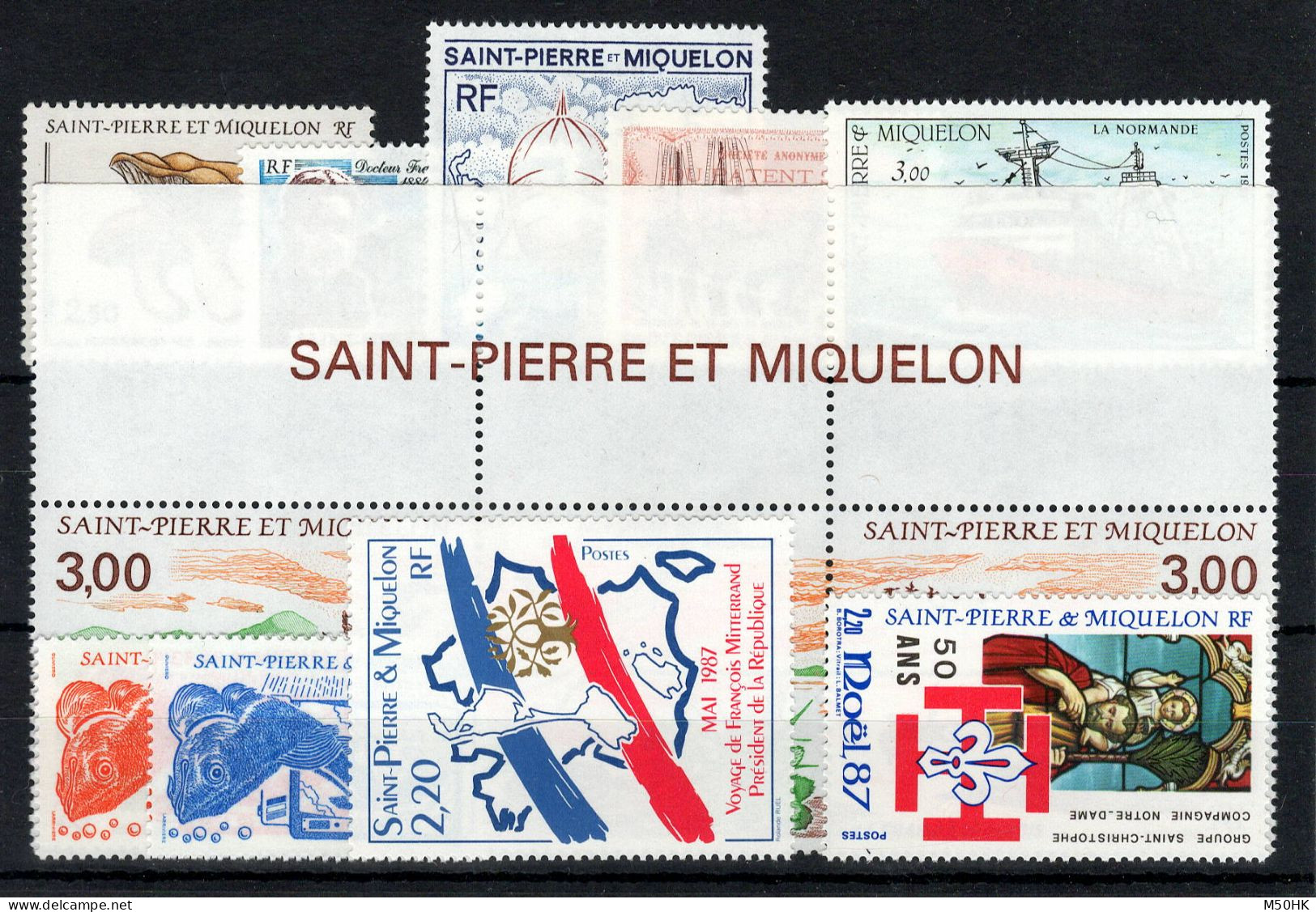 SPM - Année Complète 1987 N** MNH Luxe - YV 475 à 485 Cote 23,45 Euros - Full Years
