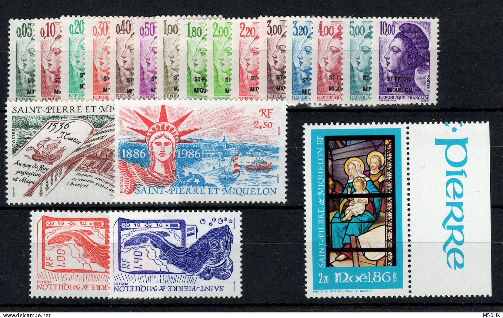 SPM - Année Complète 1986 N** MNH Luxe - YV 455 à 474 Cote 25,80 Euros - Komplette Jahrgänge