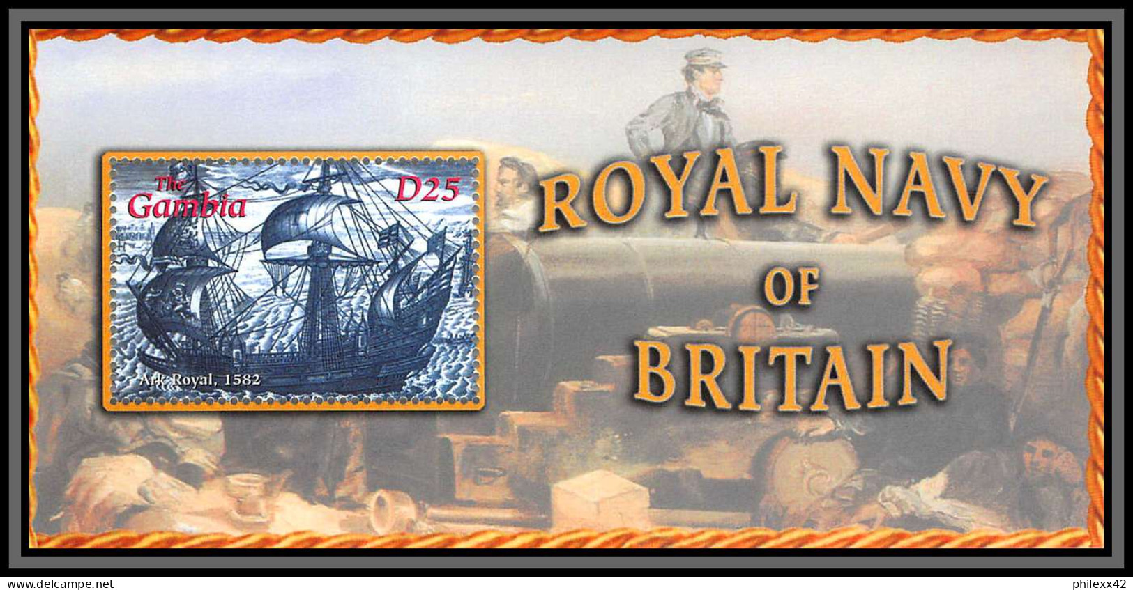 81668 Gambia Gambie Yv Bf 528 Royal Navy Of Britain England ** MNH 2001 Bateau Bateaux Ship Ships Boat Army - Militaria