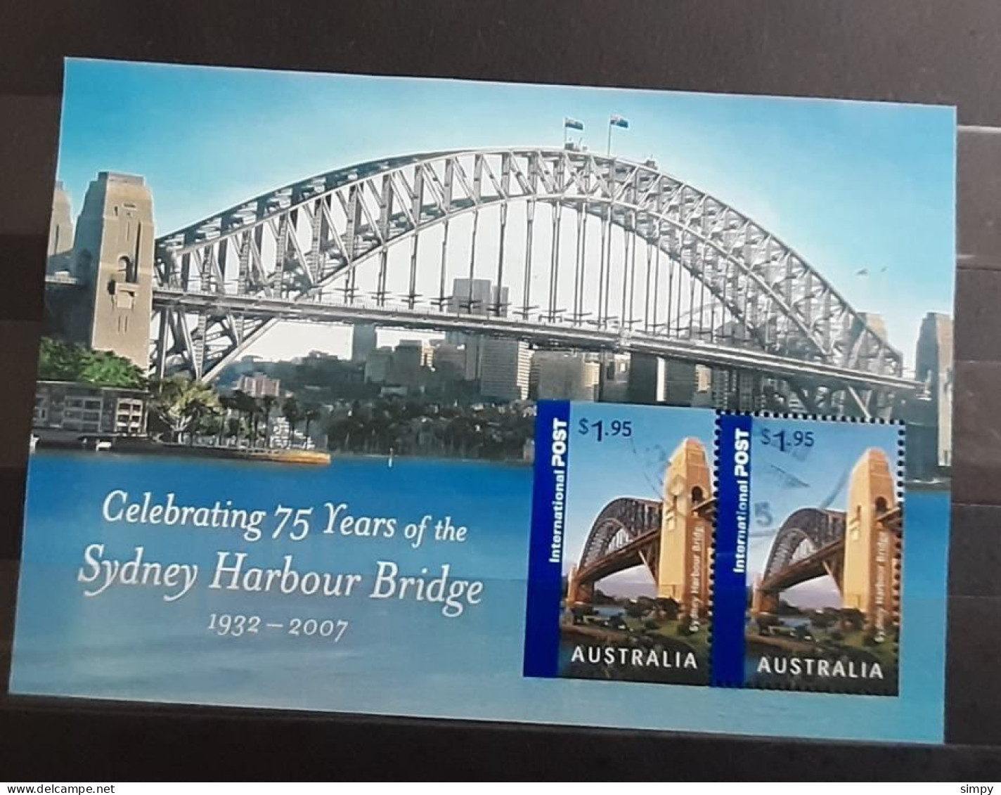 AUSTRALIA 2007 Sydney Harbour Bridge Used Mini Sheet Block - Blocks & Sheetlets