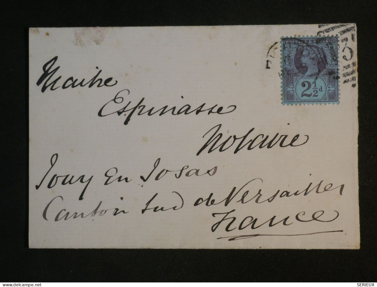 DH22 GREAT BRITAIN   BELLE  LETTRE   1893 A JOUY FRANCE   +AFF. INTERESSANT++++ - Covers & Documents