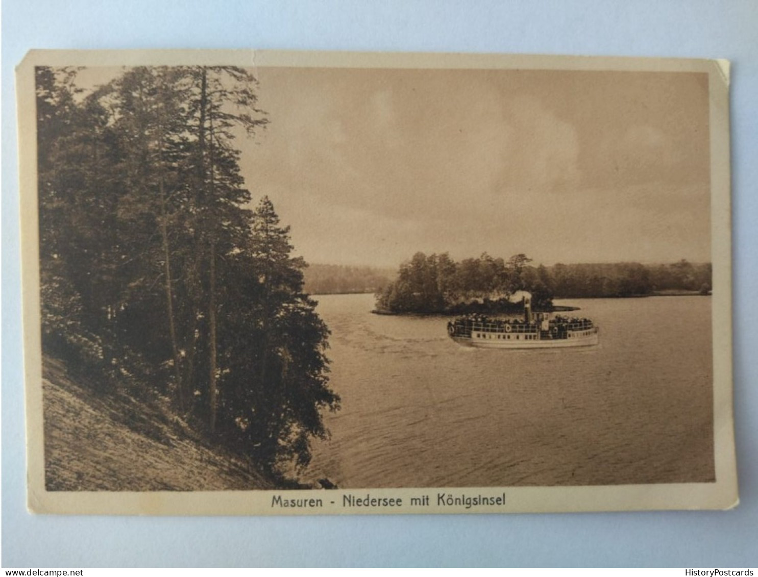 Masuren, Niedersee Mit Königsinsel, Ausflugsdampfer, Ostpreußen, 1910 - Ostpreussen