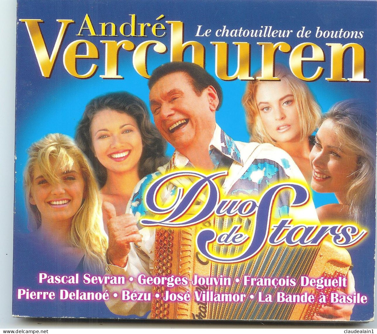 ALBUM CD ANDRE VERCHUREN - DUO DE STARS (16 Titres) - Très Bon état - Strumentali