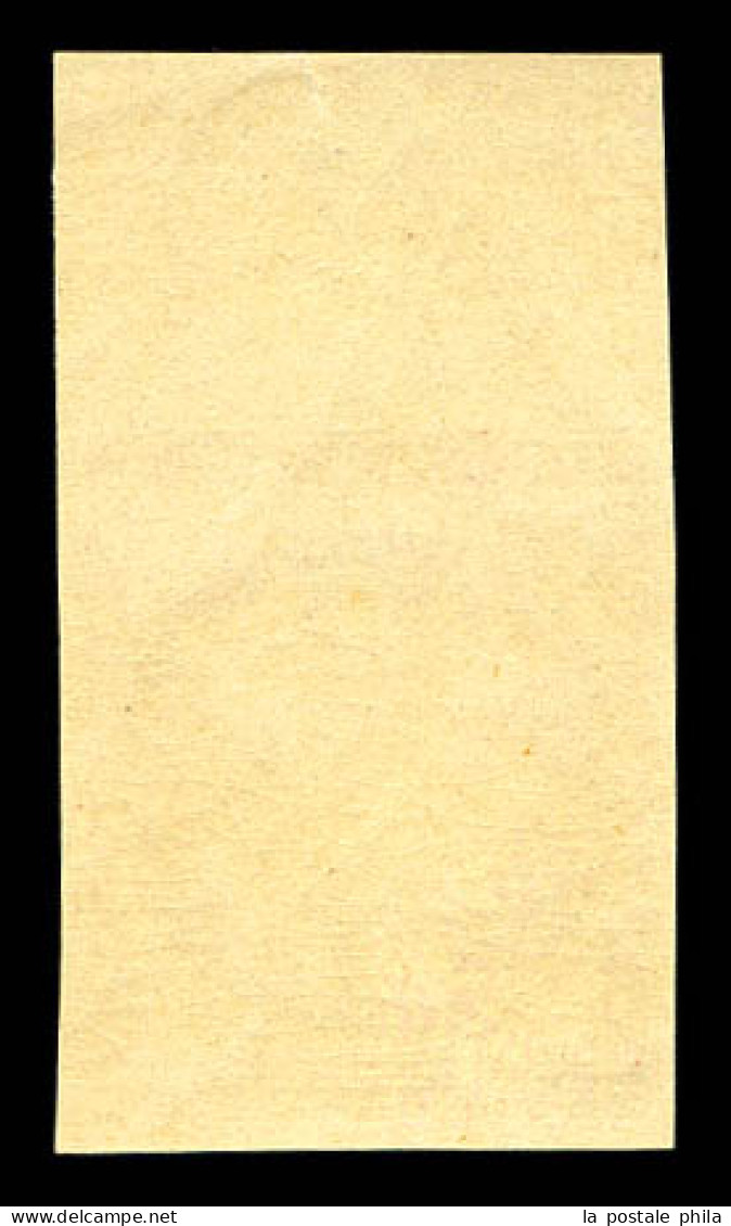 ** N°6f, 1F Carmin, Impression De 1862, Bord De Feuille Supérieur, Fraîcheur Postale. SUP (certificat)  Qualité: ** - 1849-1850 Cérès