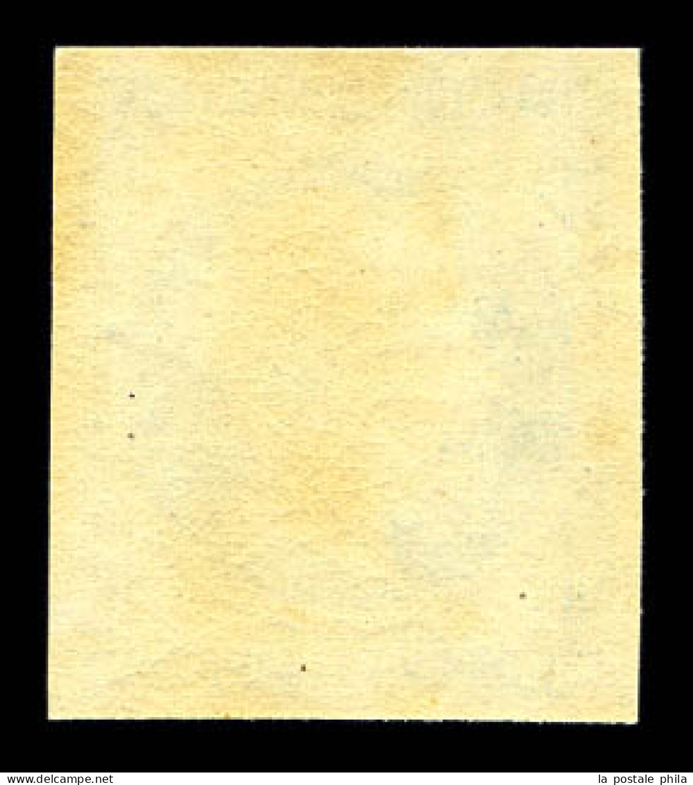 ** N°14Af, 20c Bleu Laiteux Type I, Fraîcheur Postale. SUP (certificat)  Qualité: ** - 1853-1860 Napoléon III