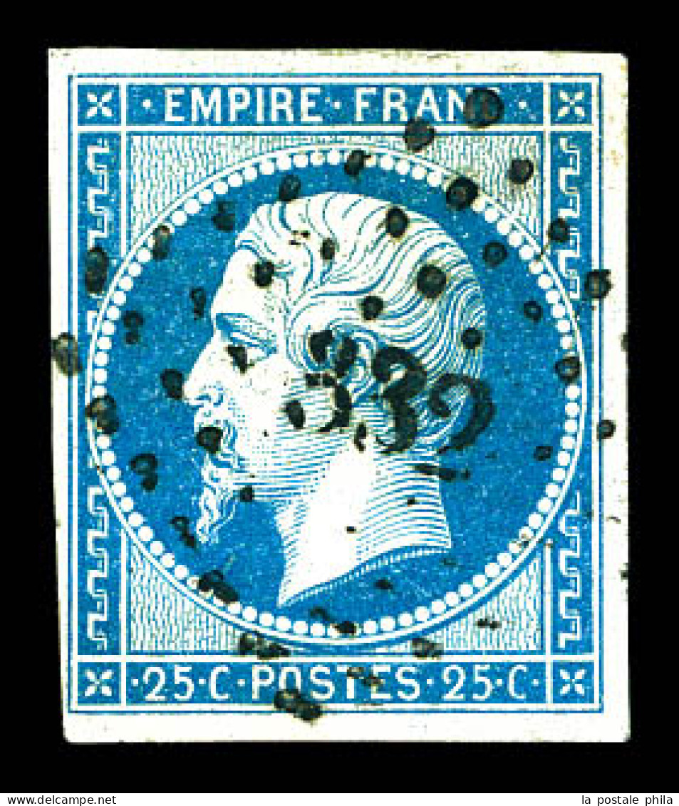 O N°15, 25c Empire. TB (signé Calves)  Qualité: Oblitéré  Cote: 290 Euros - 1853-1860 Napoléon III.