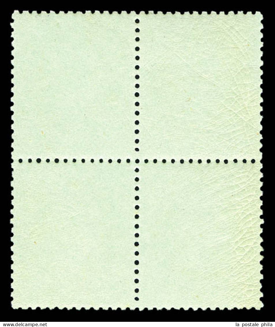 ** N°20, 5c Vert En Bloc De Quatre, Fraîcheur Postale. SUP (certificat)  Qualité: ** - 1862 Napoléon III.