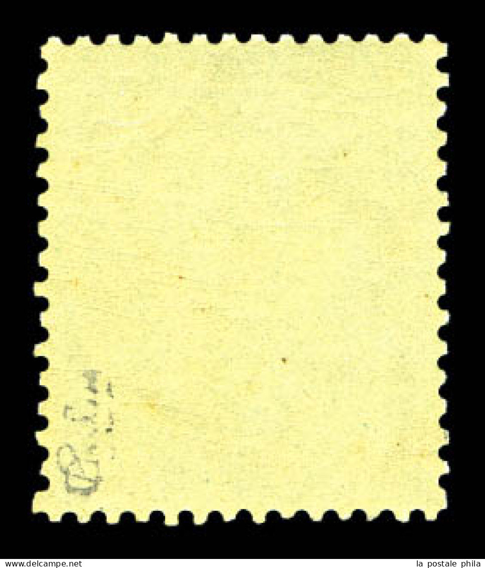 ** N°20g, 5c Vert-jaune Sur Verdâtre, Frais. TTB (signé Calves/certificat)  Qualité: ** - 1862 Napoleon III
