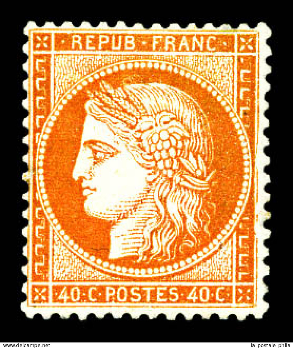 * N°38, 40c Orange. TB (signé)  Qualité: *  Cote: 800 Euros - 1870 Belagerung Von Paris