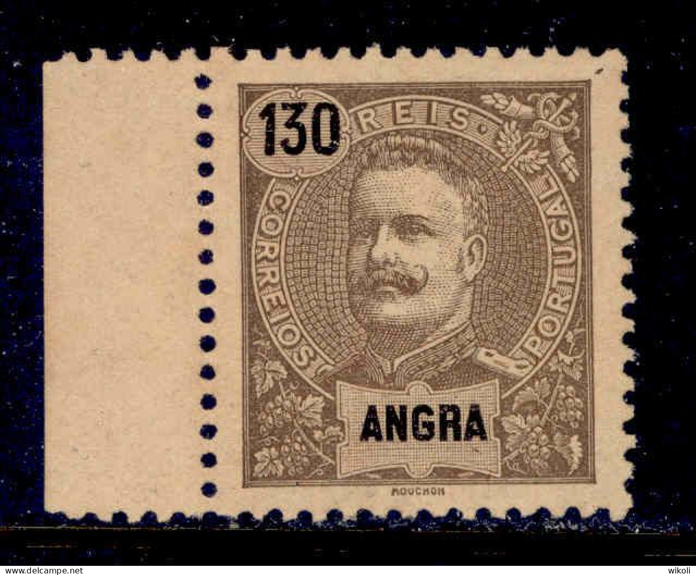 ! ! Angra - 1898 D. Carlos 130 R - Af. 33 - No Gum - Angra