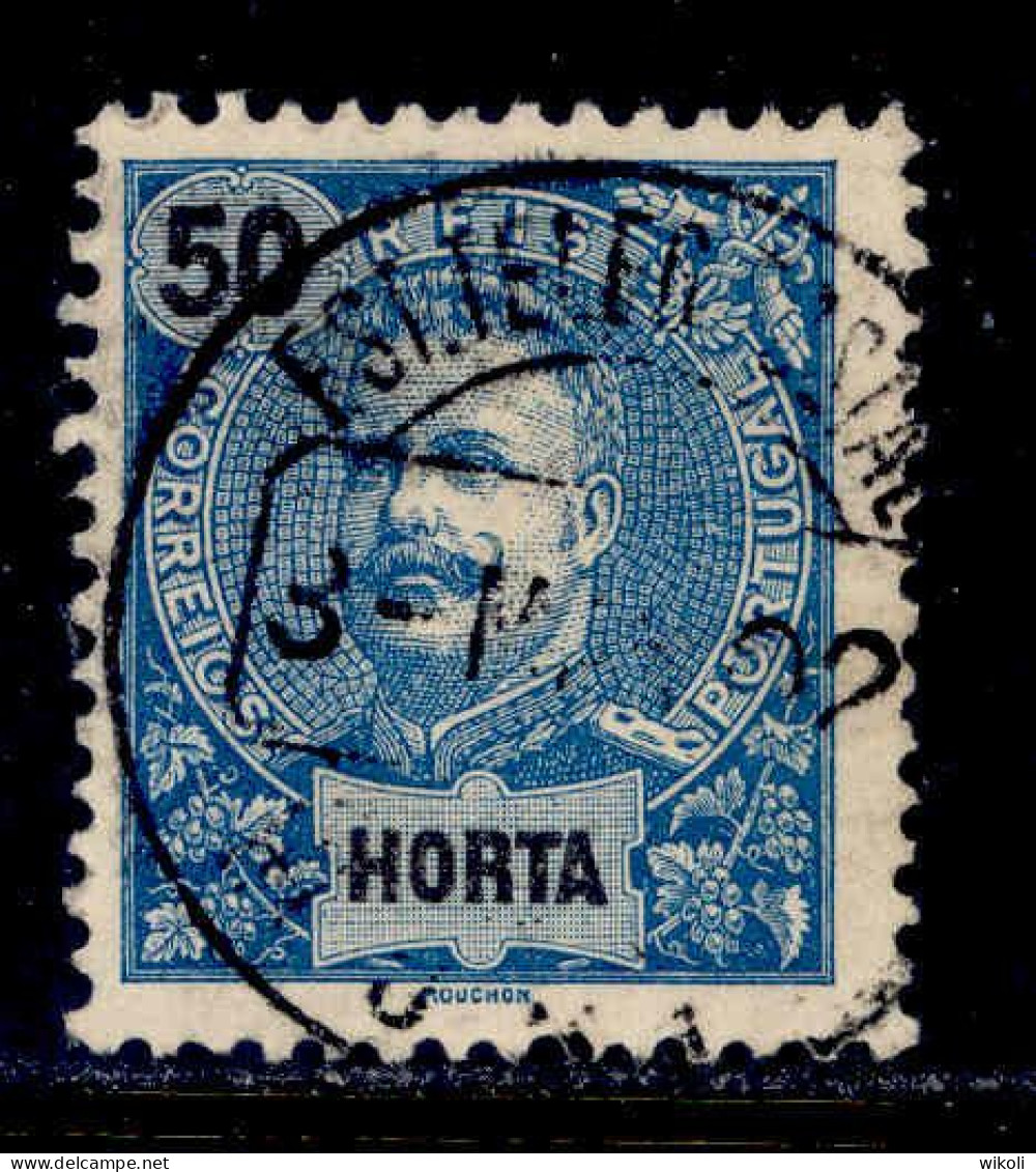 ! ! Horta - 1897 D. Carlos 50 R - Af. 19 - Used - Horta